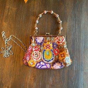 Passport Women’s sequined beaded purse crossbody